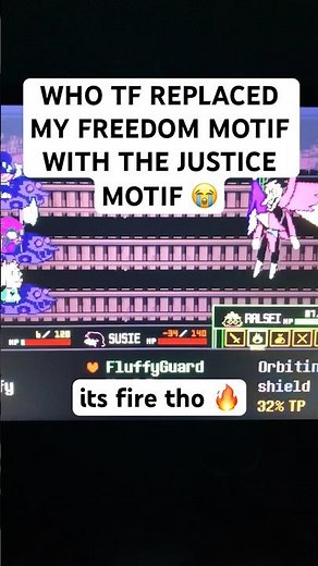 it makes sense cuz of the Justice soul #undertale #deltarune #deltarunechapter3