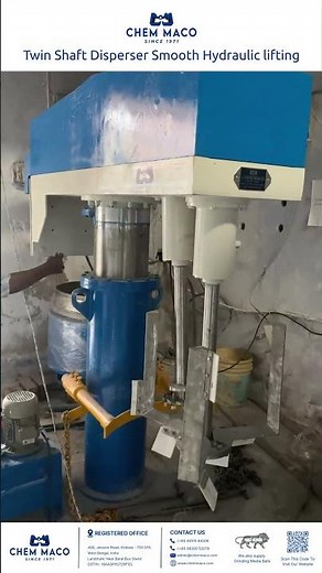 Twin Shaft Disperser Smooth Hydraulic lifting
