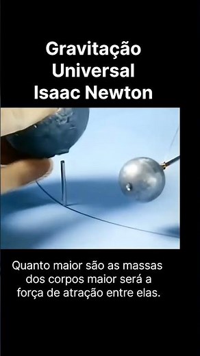 Estude a Lei da Gravitação Universal de Isaac Newton. Vai ser cobrado no ENEM 2026. #física #ENEM