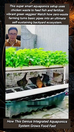 How This Genius Integrated Aquaponics System Grows Food Fast. #Aquaponics #IntegratedFarmin