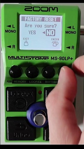 How To Restore ZOOM MS90LP+ To Default Factory Settings