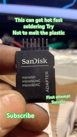 Tf #Sd card #headerpins #soldering #sucessfully breadboard friendly test