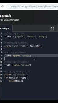 Lists in Python 🔥 | Full Explanation 📦@A1coderclips