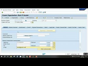 How to use t-code FK01 to create a new vendor account in SAP