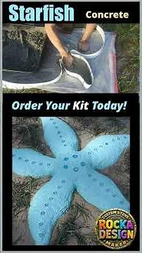 Crafting a Beautiful Concrete Starfish Stepping Stone | DIY Coastal Garden Decor