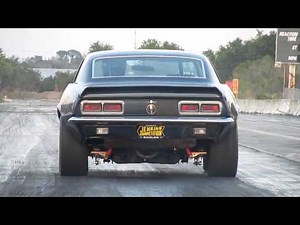 1968 Camaro at Lakeland Dragstrip, Florida. A little 302 chevy