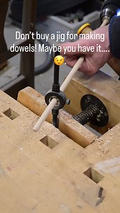 I was surprised how good it comes ☺️. I used 10 mm threading tool , so it makes 8.3 mm Dowels . Nice 👌. Try it …, it’s fun 😉. #reels #woodworking #dıy #dowel #handmade | GM woodworks