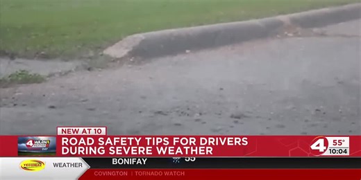 Road safety tips for drivers during severe weather
