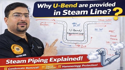 U-Bends in Steam Supply Lines: Absorbing Thermal Expansion | Sumit Verma posted on the topic | LinkedIn
