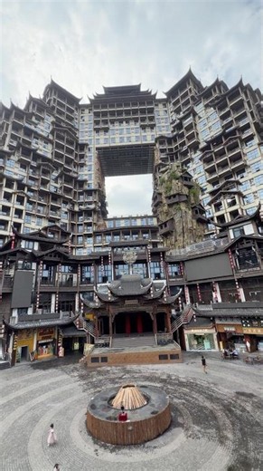 The 72 Strange Buildings at Zhanjiajie in China. #chinatravel