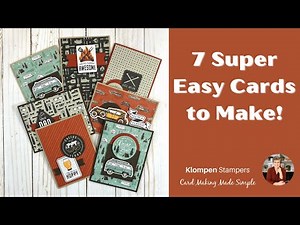 Masculine Card Ideas | 7 Greeting Cards Anyone Can Make Like A Pro!