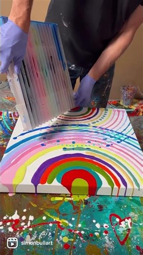 Creating Vibrant Rainbow Art with Unique Techniques