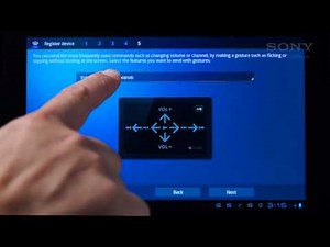 How to use your Sony Tablet S as a remote control