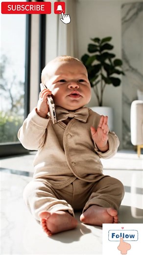Boss Baby Calls His Mom to Complain 😂📱 | CEO Energy” This little newborn just fired up a serious call with his mom 😂💼! Dressed in a luxury beige suit with a tiny bow tie, this boss baby questions who approved his snacks like a real CEO. Set in a modern luxury living room, 👉 Follow for more savage baby moments! #BossBaby #CEOEnergy #ViralShorts#lifestyles #usa_tiktok #BabyShorts #canadatiktok #ForYou #ti̇ktok #POV #newyear #cute | Scalewisegig