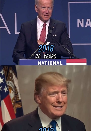 Who do you think is a good president #donaldtrump #joebiden #throughtheyears #evolution #fyp