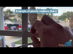 House Window Tinting - Removing Plastic Mullions from French Pane Windows - Orlando, FL
