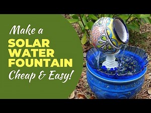 DIY Solar Water Fountain (made Cheap and Easy!) #waterfountain #1 #solarfountain