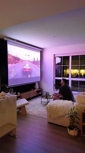 147K views · 5.8K reactions | Finally mounted the projector screen in...