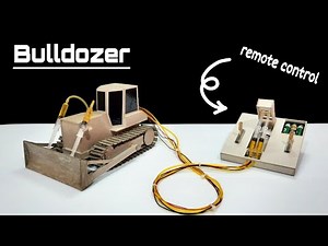 How to make remote control bulldozer from grey cardboard | By: The R
