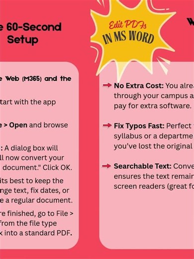 Microlearning Monday - Edit a PDF in Word