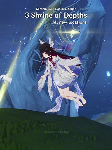 Genshin guide for all 3 new Nod-Krai shrine of depths locations in Genshin 6.3 LunaIV | I ended up getting Columbina for better lunar crystallize damage with Zibai #GenshinImpact #HoYoCreators #nodkrai #fyp #foryou
