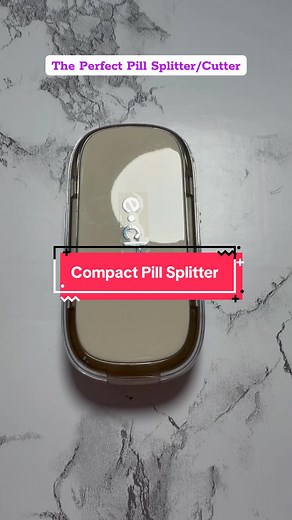 3 precise cuts in 1 pill cutter. You can see how easy it is. If you have ever struggled with trying to hold a tiny pill, cut it with a knife, only to watch it disintegrate or come out uneven you will love this versatile tool. #pillcutter #tiktokshopcreatorpicks #pillsplitter #medication #health