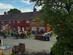 Video Shows Police Raid In Manchester