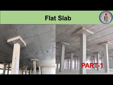 Flat Slab | Types of Flat slab | Flat slab with column head | Flat slab with drop panel | flat slab