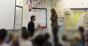 Kids Start Cheering During Classroom Story Time As Teacher Is Surprised with Marriage Proposal