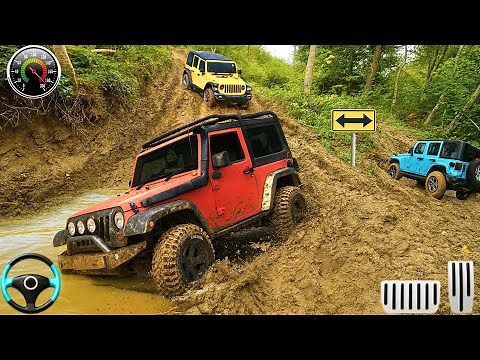 Offroad Jeep Adventure 🚙 | Extreme Mud Track Challenge Gameplay - Gadi Wala Game