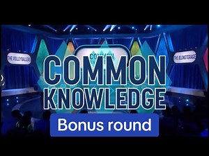 Common knowledge bonus round $10,000 win