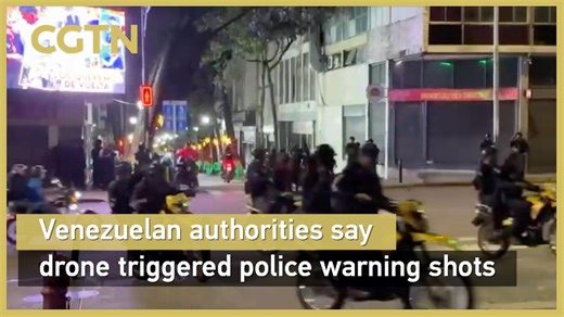 Venezuelan authorities say drone triggered police warning shots