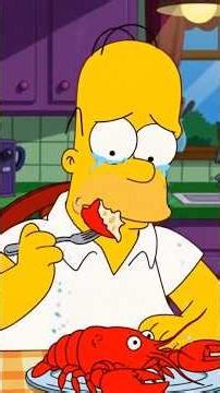 Homer's Pinchy Lobster Sad Story | Emotional AI Simpsons Animation (Dark Humor) | #Simpsons shorts