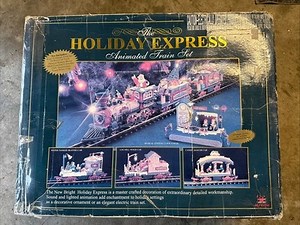 The New Bright Holiday Express Animated 6 Train Set - TESTED WORKS - READ BIO | eBay