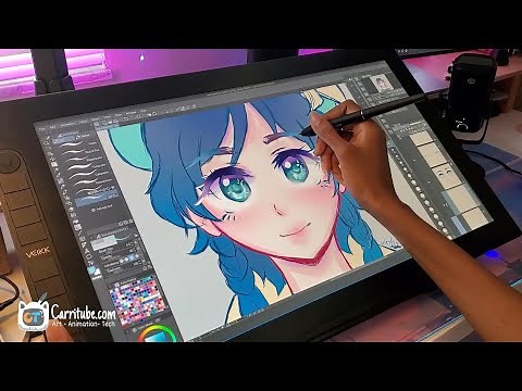 Enjoy bigger creative space on Studio VK2200 Pro drawing display | VEIKK