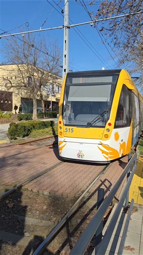 On a tram in Debrecen