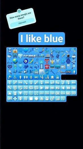 every BLUE emojis what i found