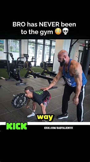 Baby Alien First Time in the Gym 😳