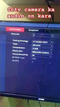 How to turn on voice in CCTV Camera? 🔊 | Audio ON Setting