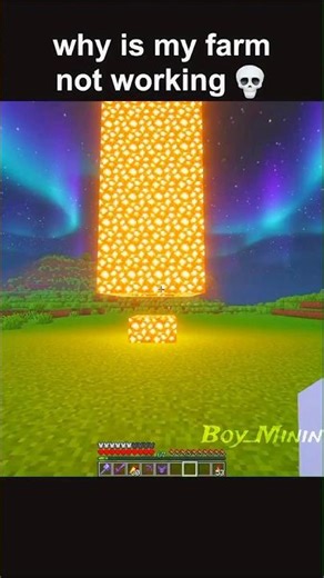 Why is my farm not working 😔 #viral ##minecraft #minecraftmemes #minivlog #Boy_Mining #football pro
