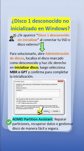 Disco duro externo no inicializado? ¡Repáralo ahora! SOLUCION#tips #windows #discoduro #usb #parati