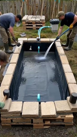 Muddy disaster to elegant wedding pool #transformation #wedding #satisfying #diy #backyardmakeover