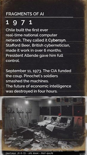 1971 | Stafford Beer Built Cybersyn. Pinochet's Soldiers Destroyed It in Four Hours.