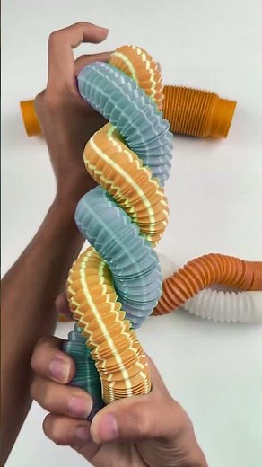 Hook Relaxing ASMR Creating POP-TUBE #asmr #satisfyingvideos #relaxing #oddasmr #insideout #crunchy