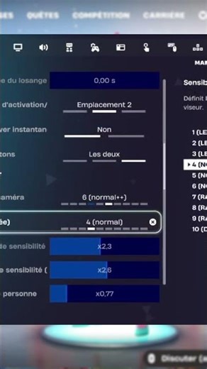 Mes settings et touches !!!!!