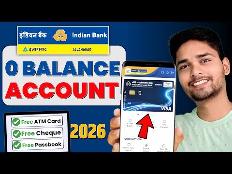 Indian Bank Zero Balance Account Opening Online | Indian Bank Online Account Opening