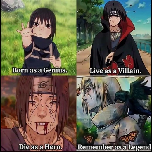 Itachi the hero disguised as a villain❤️