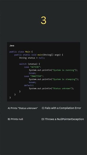 Java switch statement tricky question