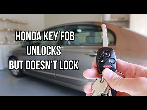 Honda Key Fob Not Locking, But Unlocks Fix