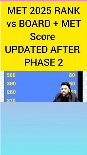 MET 2025 MET Marks + Board marks vs Final rank | Updated After Phase 2 #Manipal #met2025 #cutoff